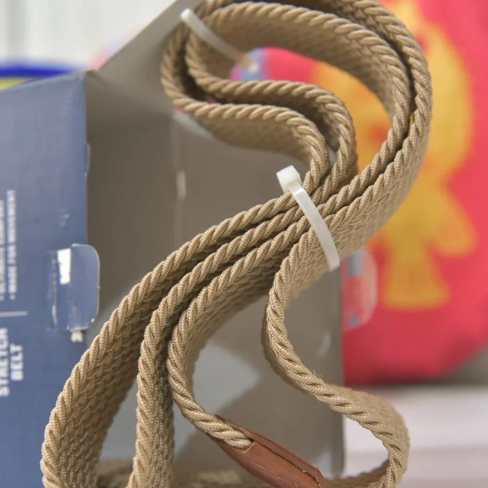 Tommy Bahama Men's Stretch Braided ‎ TAN Belt